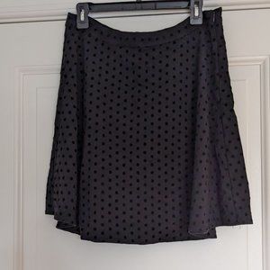 Black Polka Dot Circle Skirt - Worn Once -Size 12
